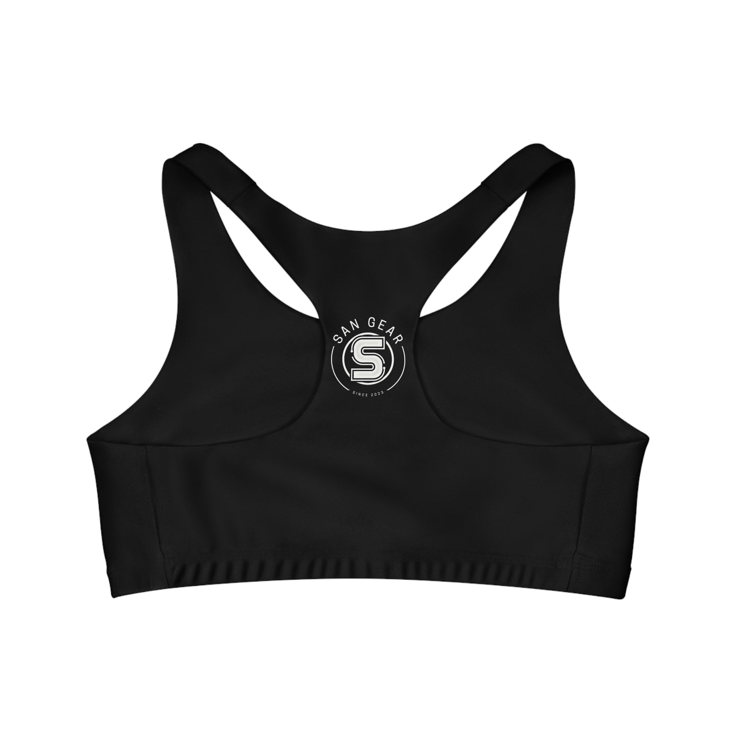Brassière Sport Noire - S - Logo back