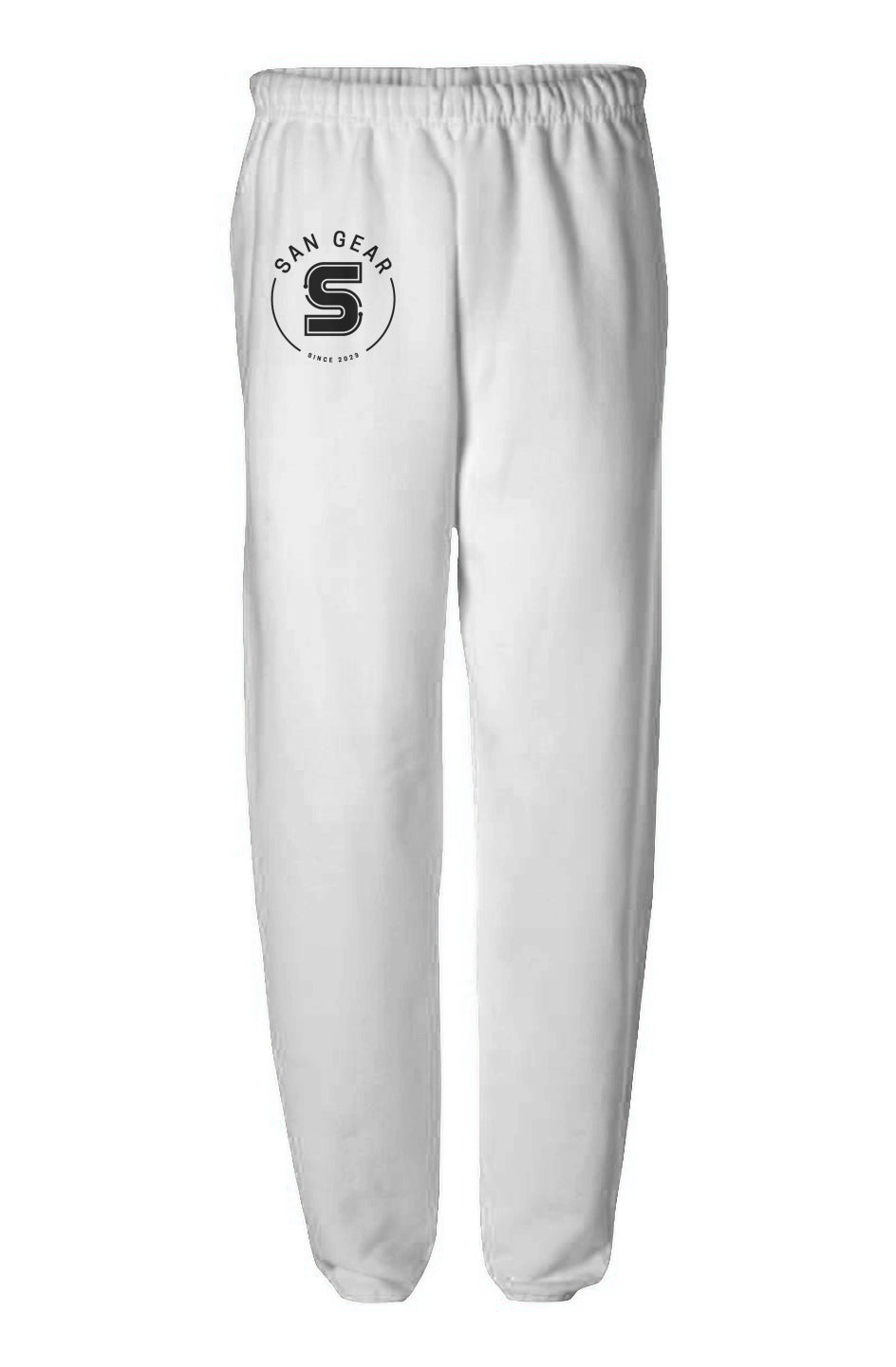 Jogging blanc logo noir