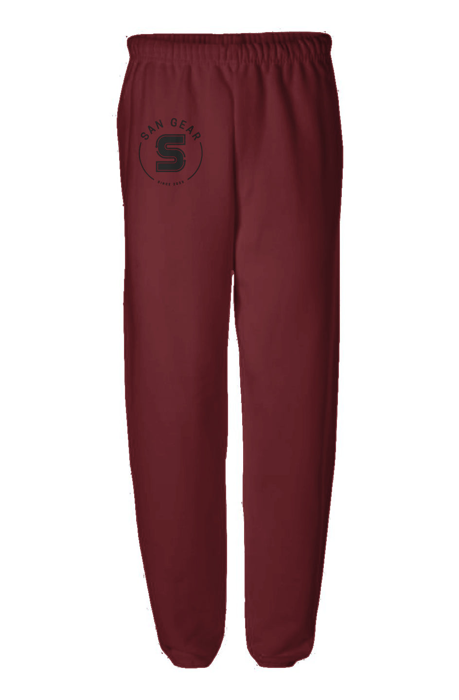 Jogging bordeaux logo noir