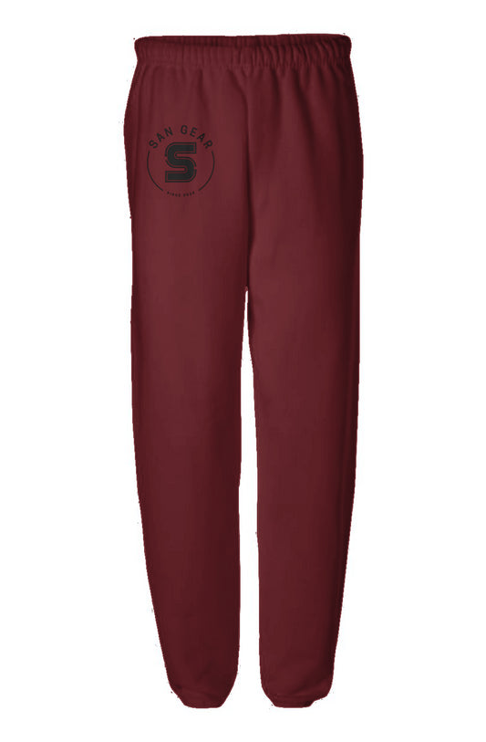 Jogging bordeaux logo noir