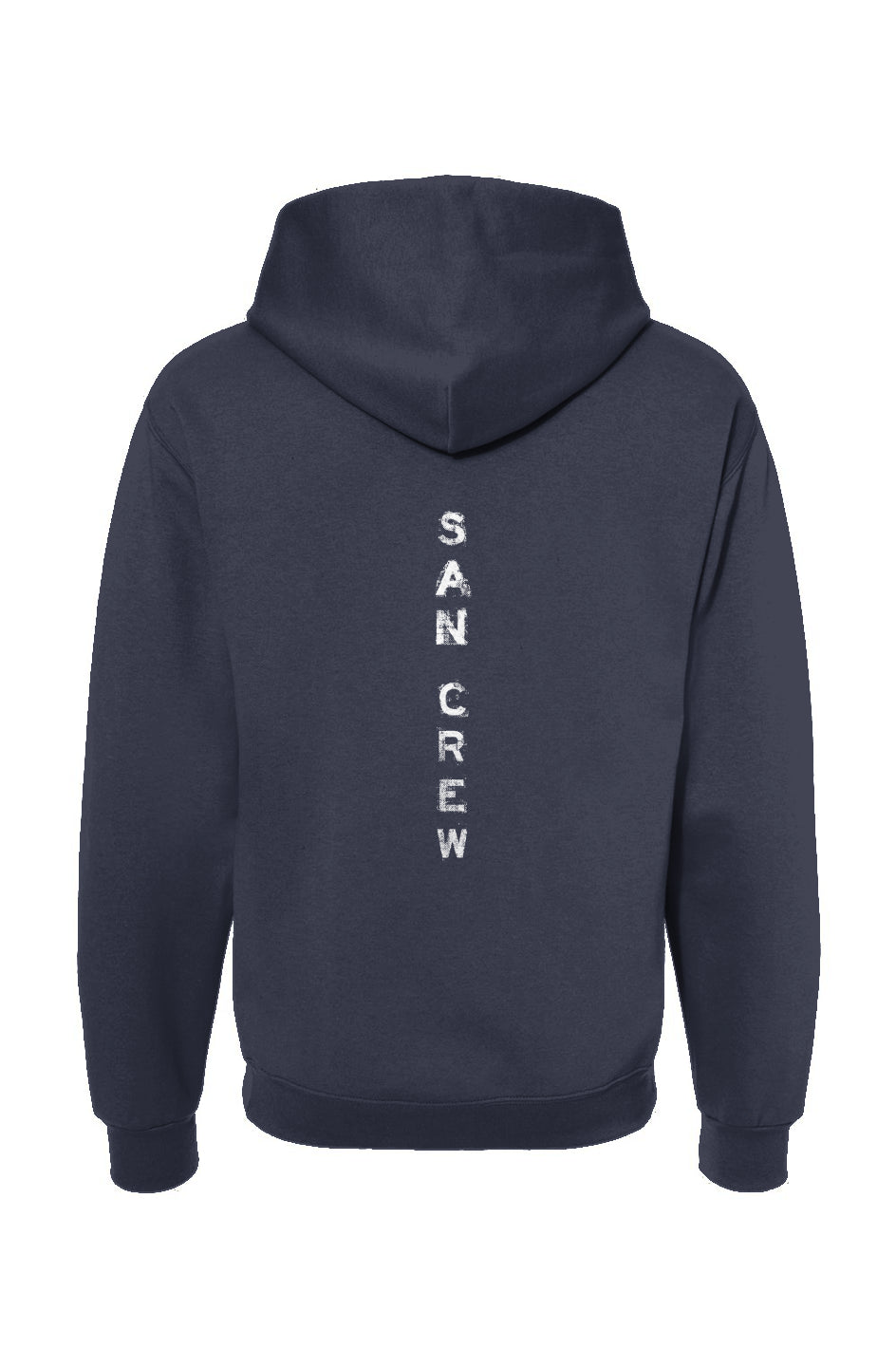 Sweat capuche navy logo blanc