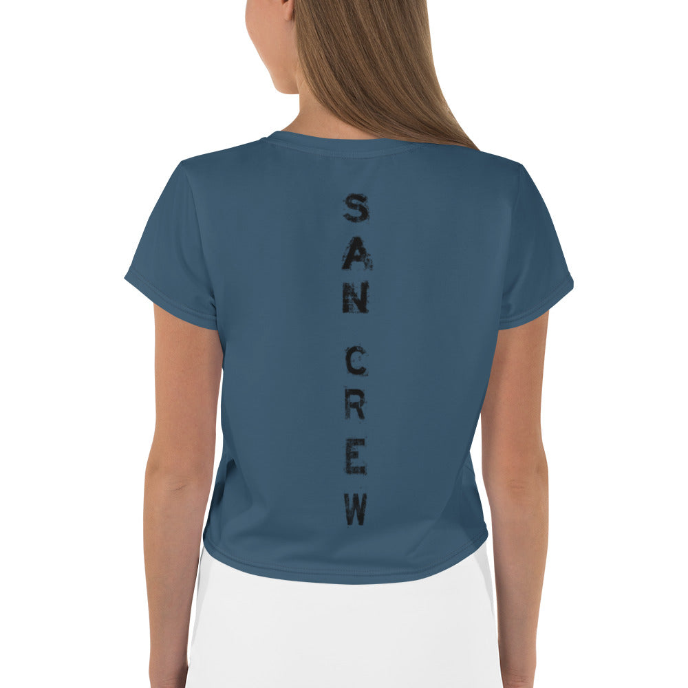 Crop-Top - Blue Whale