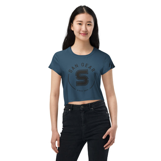 Crop-Top - Blue Whale Claws