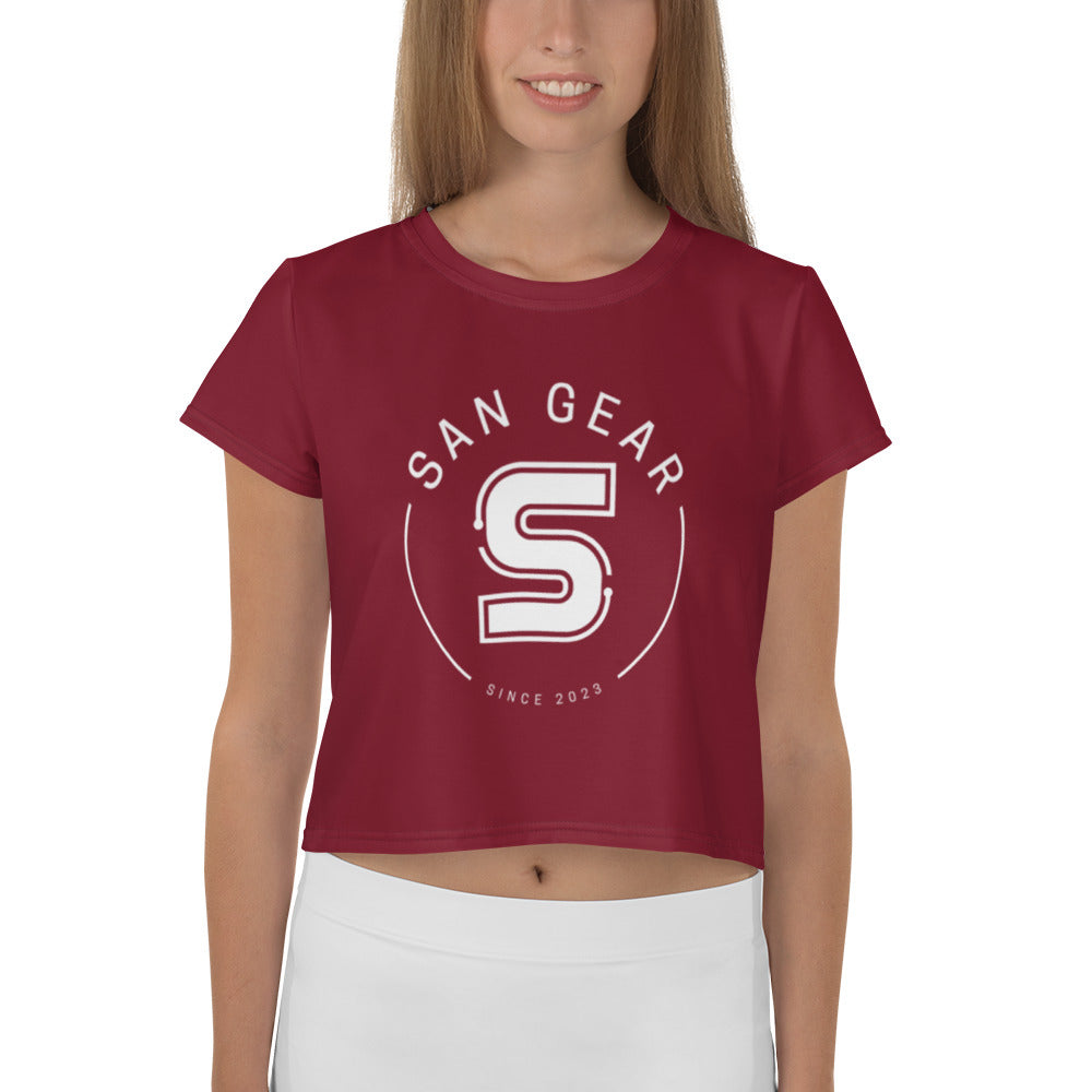 Crop-Top Burgundy - SanGear Blanc