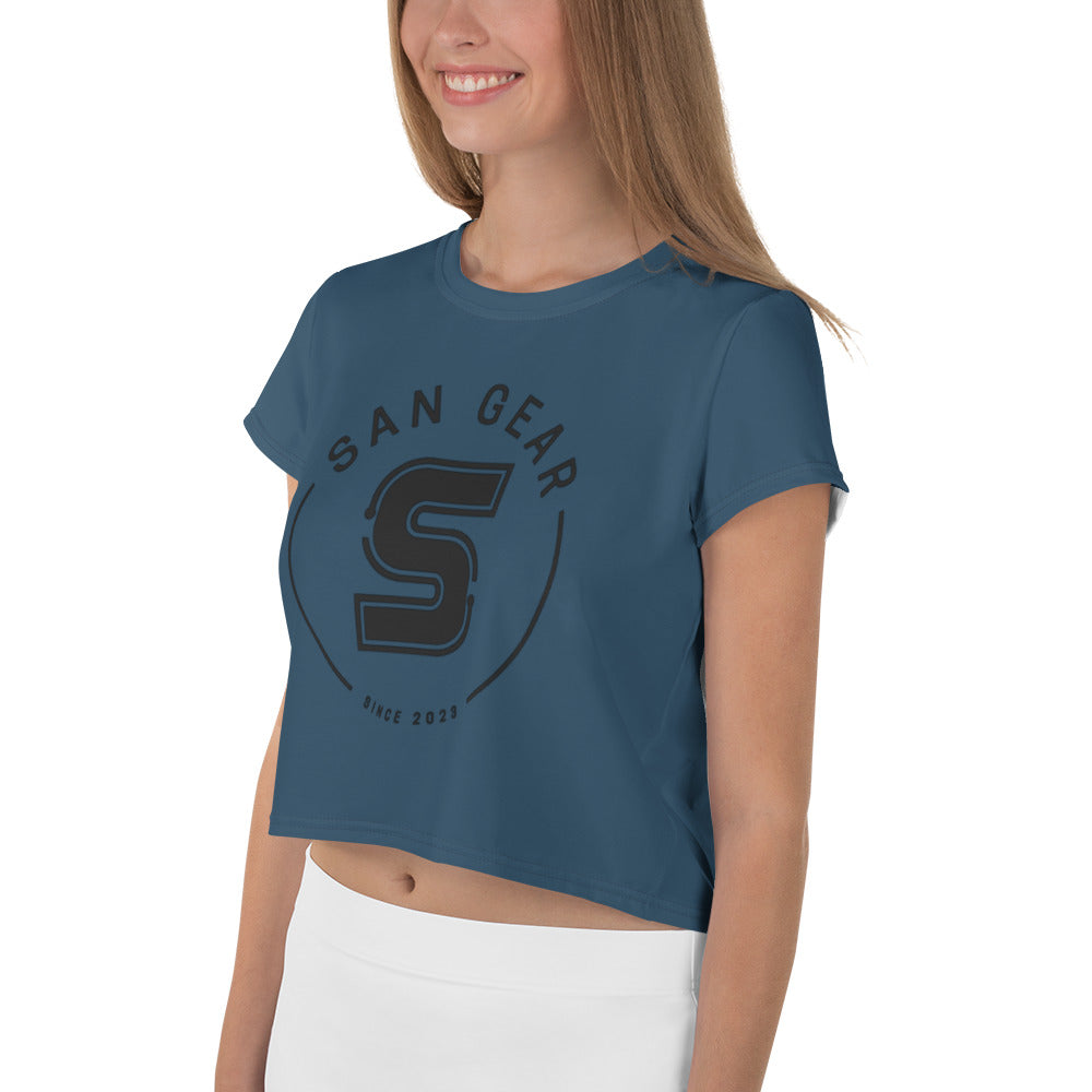 Crop-Top - Blue Whale