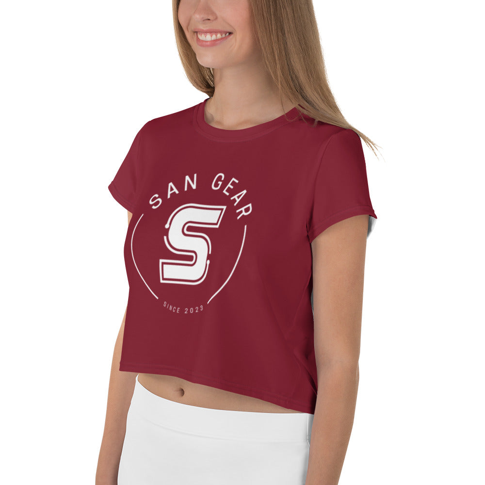 Crop-Top Burgundy - SanGear Blanc