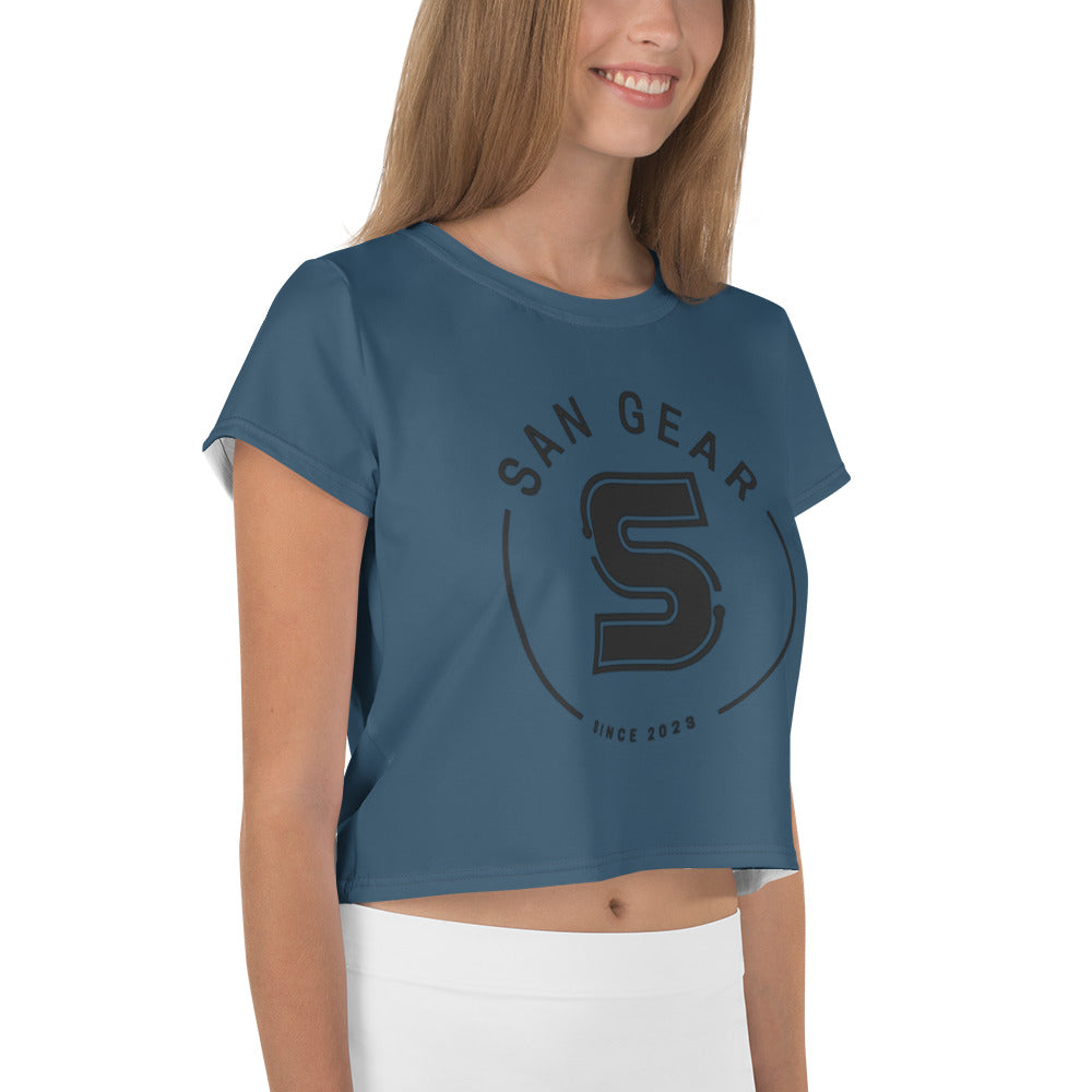Crop-Top - Blue Whale