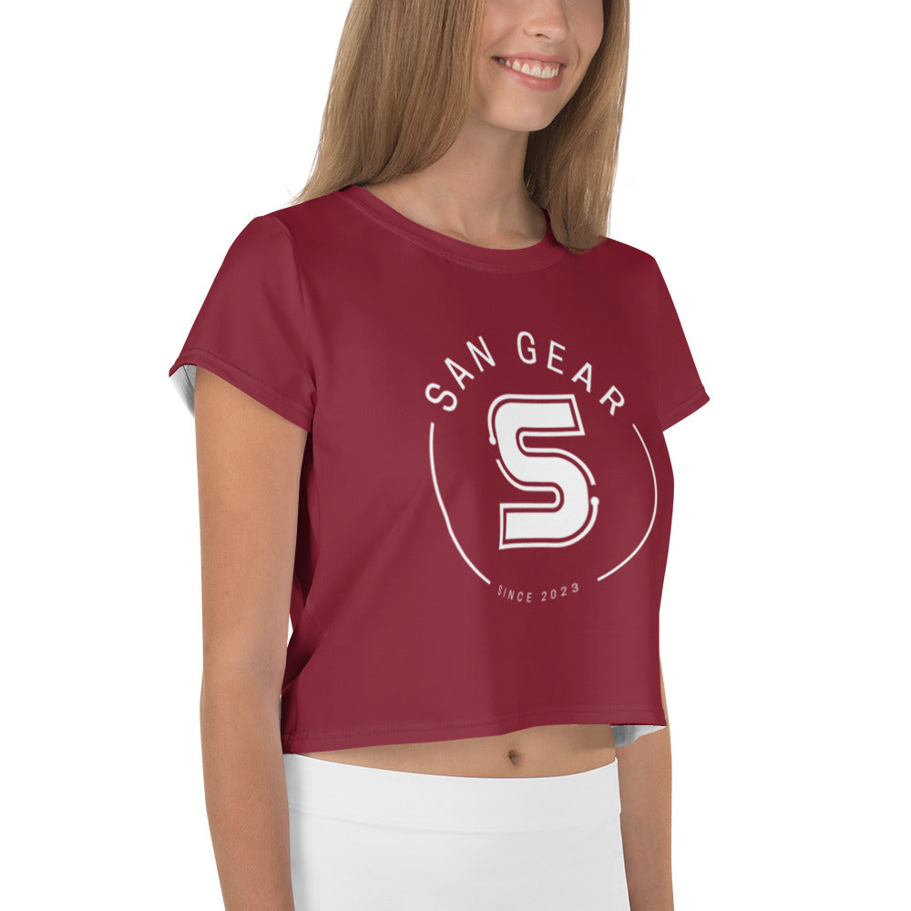 Crop-Top Burgundy - SanGear Blanc