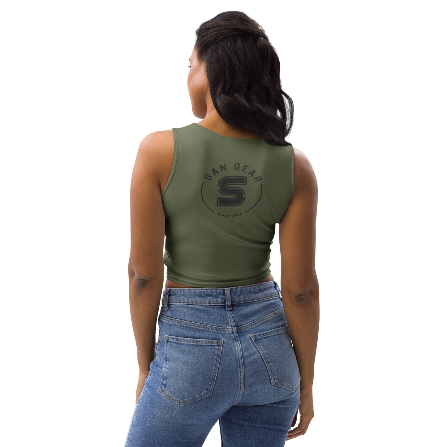 Débardeur Crop-top Kaki - SanGear Claws Noirs