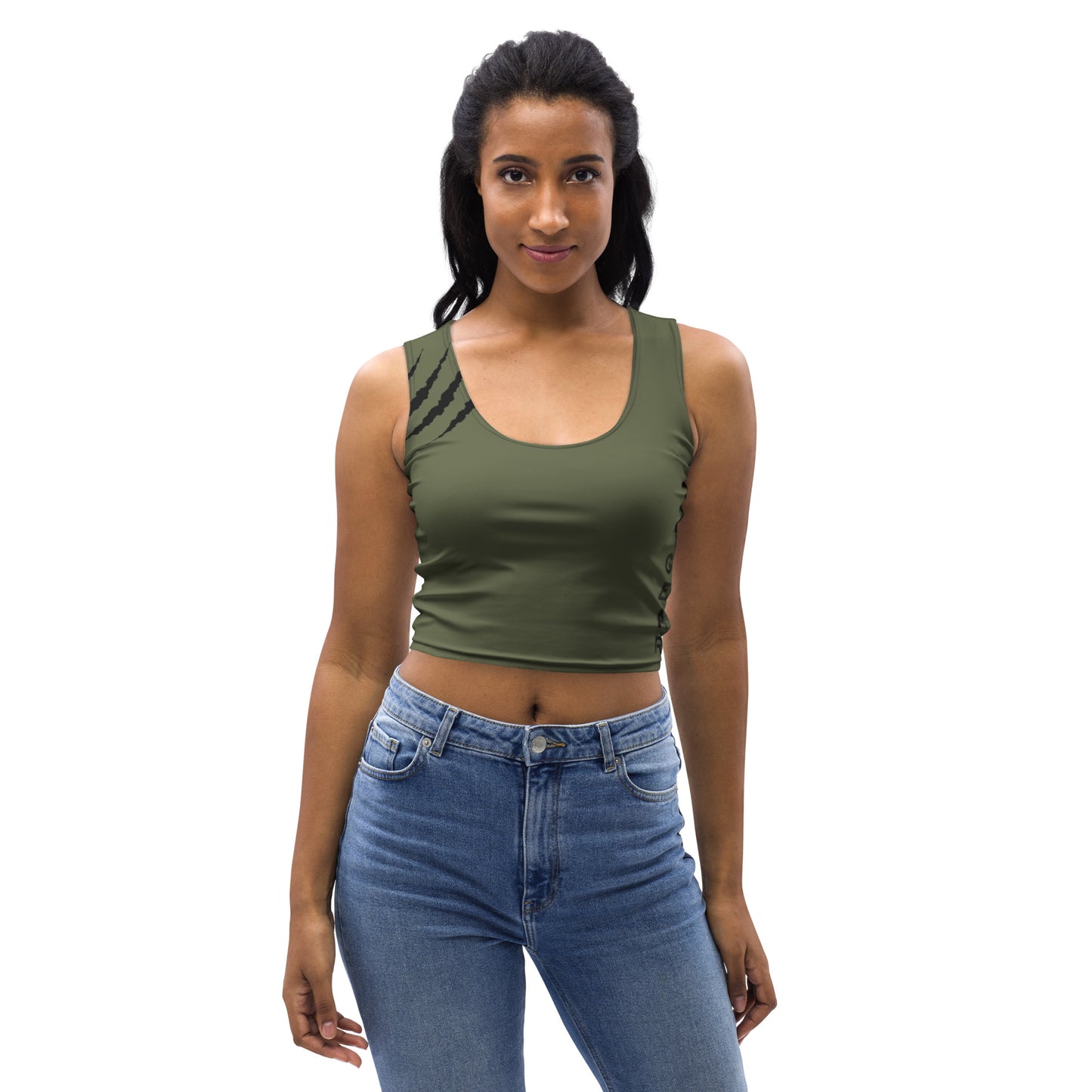 Débardeur Crop-top Kaki - SanGear Claws Noirs