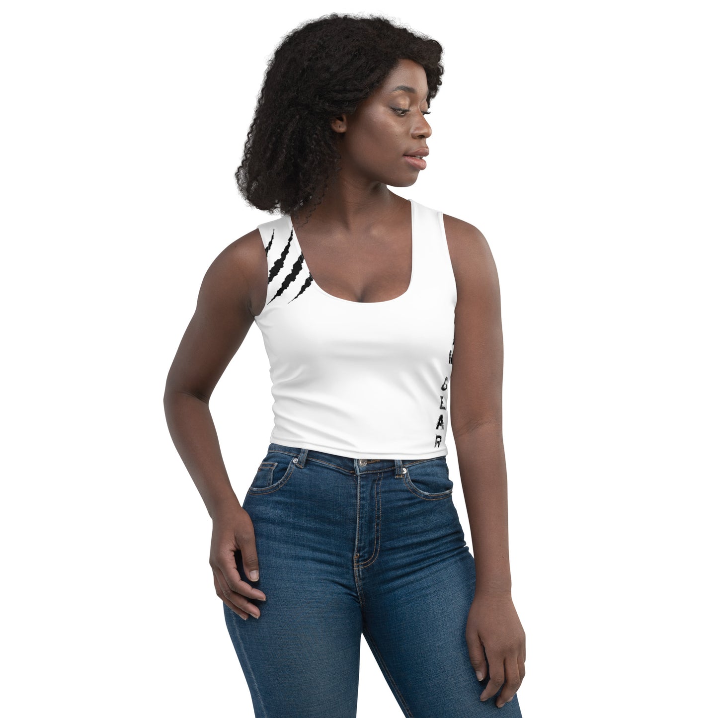 Débardeur Crop-top Blanc - Claws