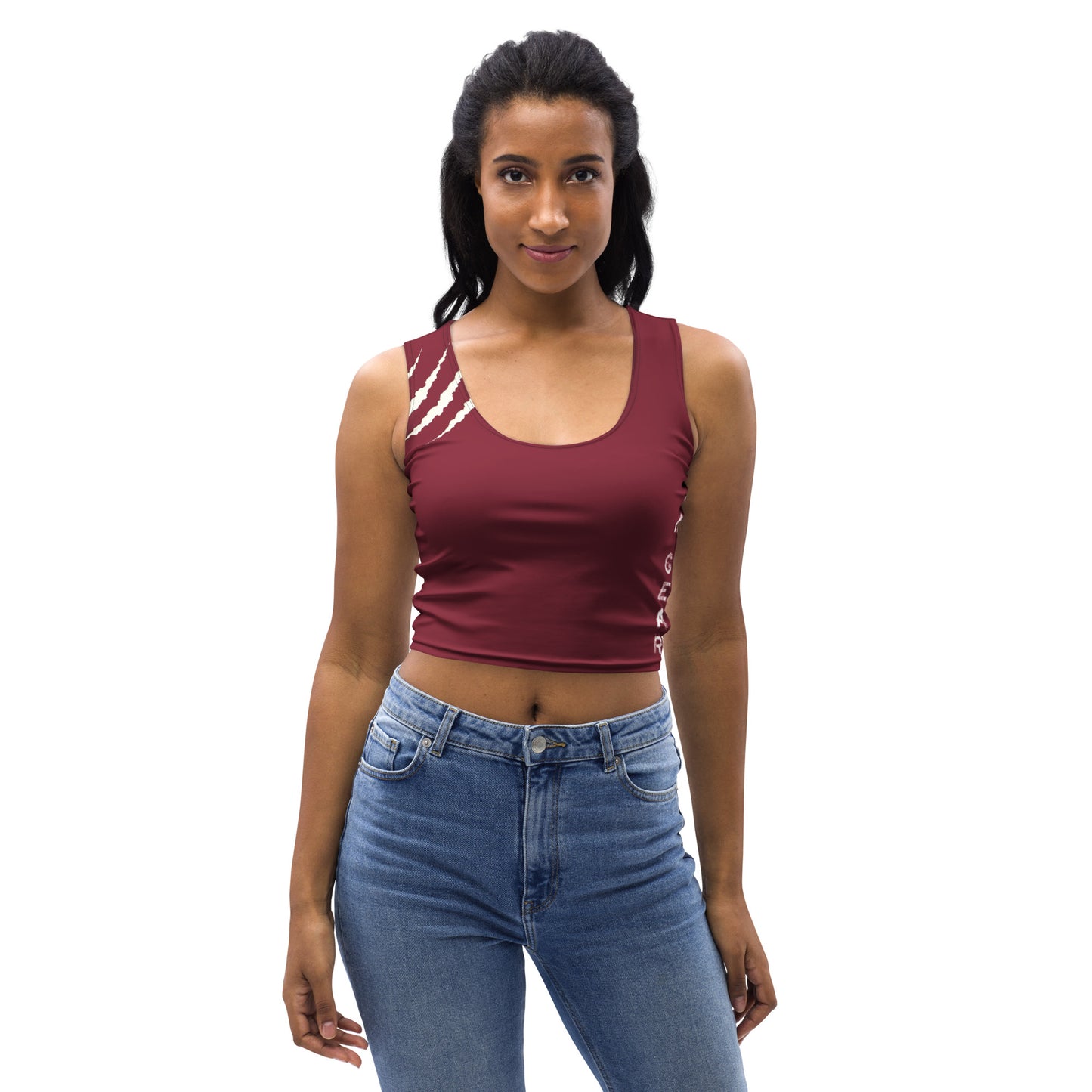 Débardeur Crop-top Burgundy - SanGear Claws Blancs