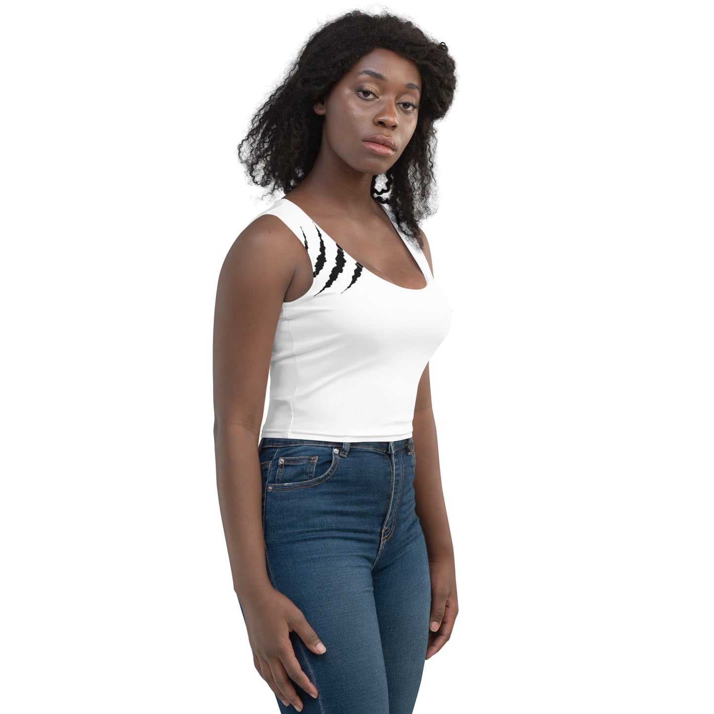 Débardeur Crop-top Blanc - Claws