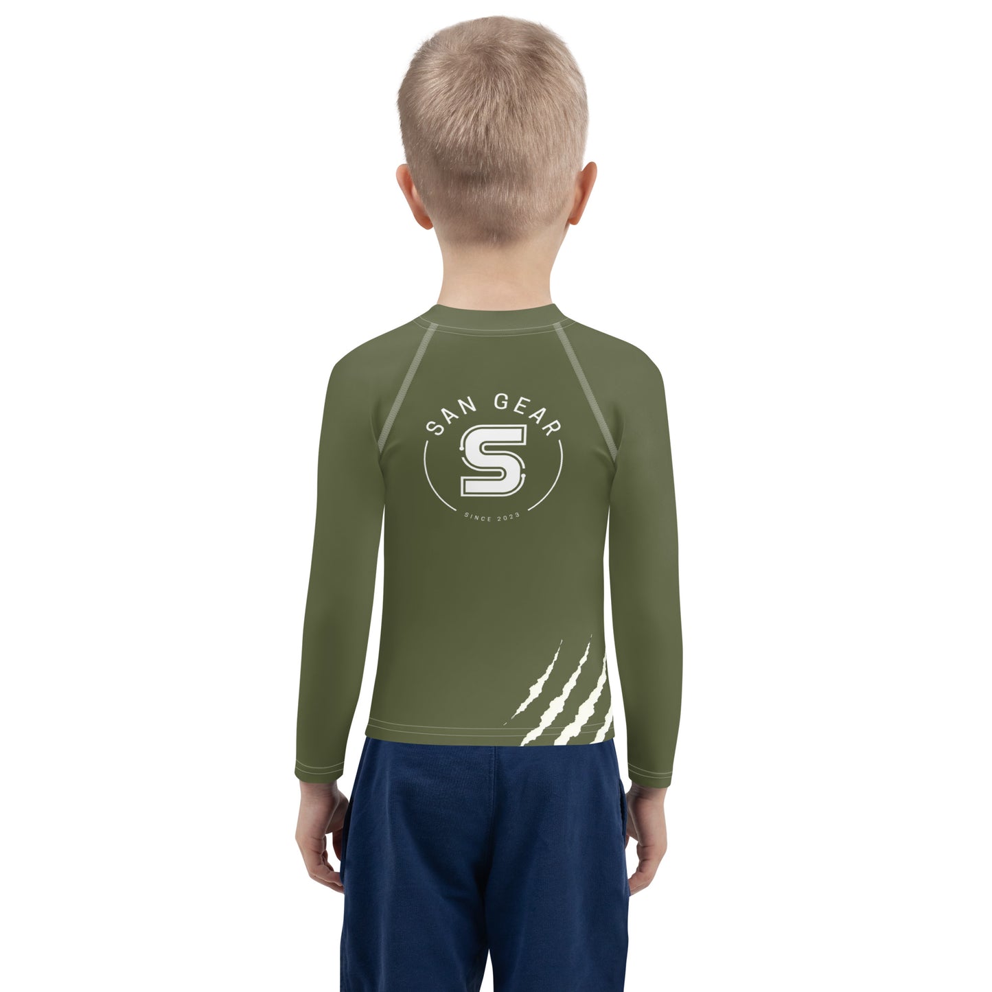 Rashguard Enfant Unisexe - Kaki Claws