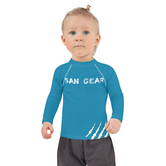 Rashguard Enfant Unisexe - Turquoise Claws