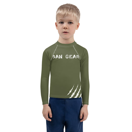 Rashguard Enfant Unisexe - Kaki Claws