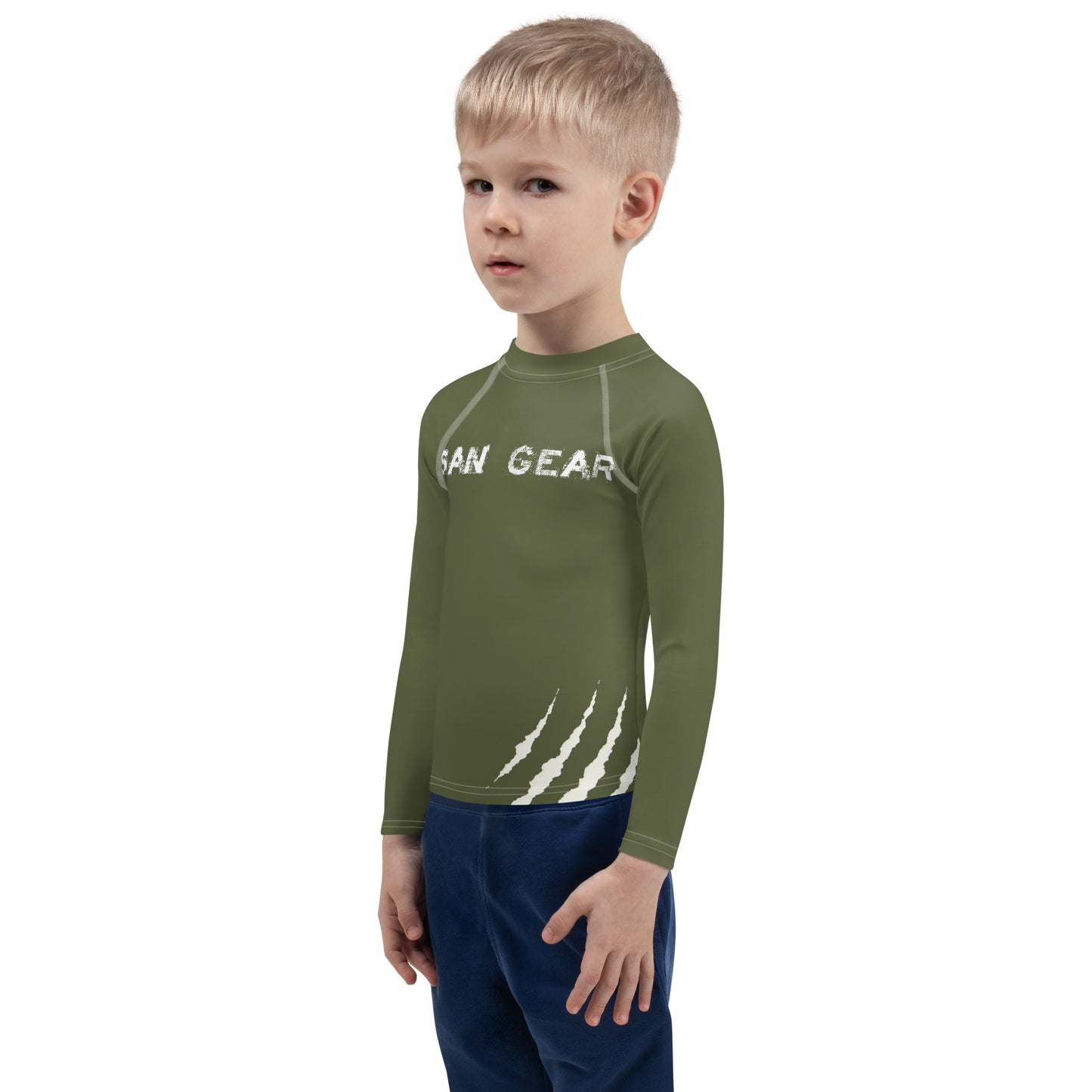Rashguard Enfant Unisexe - Kaki Claws