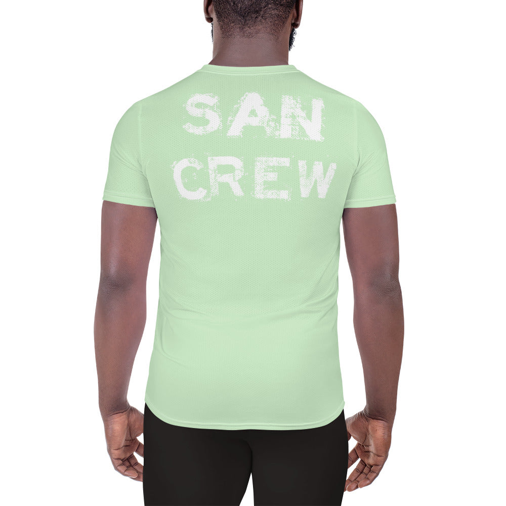T-shirt Sport DryFit - Vert clair SanCrew Blanc
