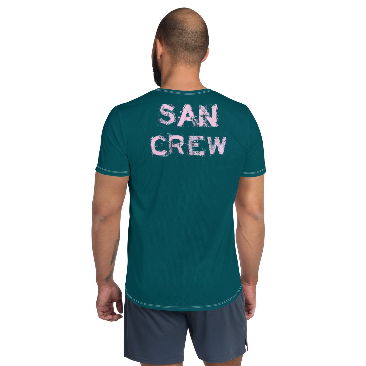 T-shirt Sport DryFit - Vert SanCrew Rose