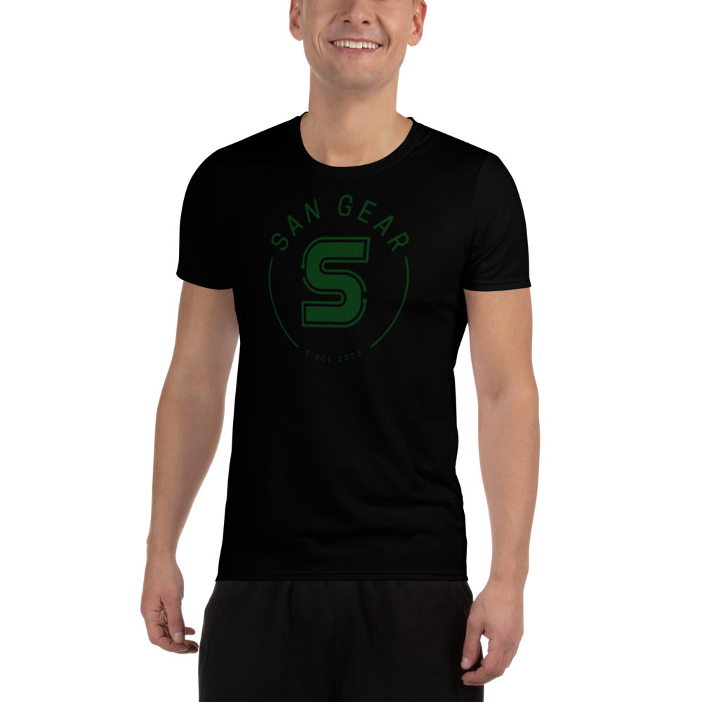 T-shirt Sport DryFit - Noir SanCrew Vert