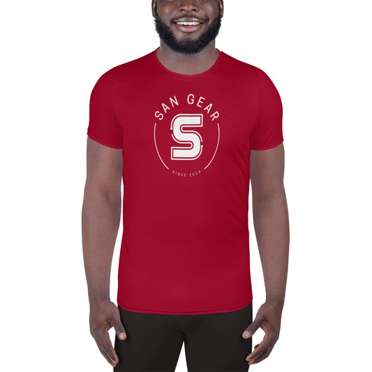 T-shirt Sport DryFit - Rouge SanGear Croix Blanc