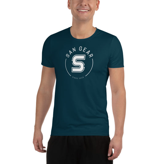 T-shirt Sport DryFit - Blue Whale SanGear Croix Blanc