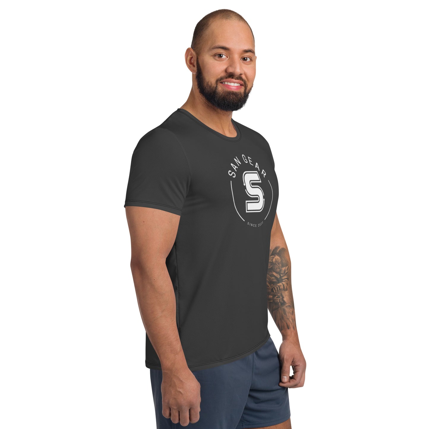 T-shirt Sport DryFit - Iron SanGear Croix Blanc