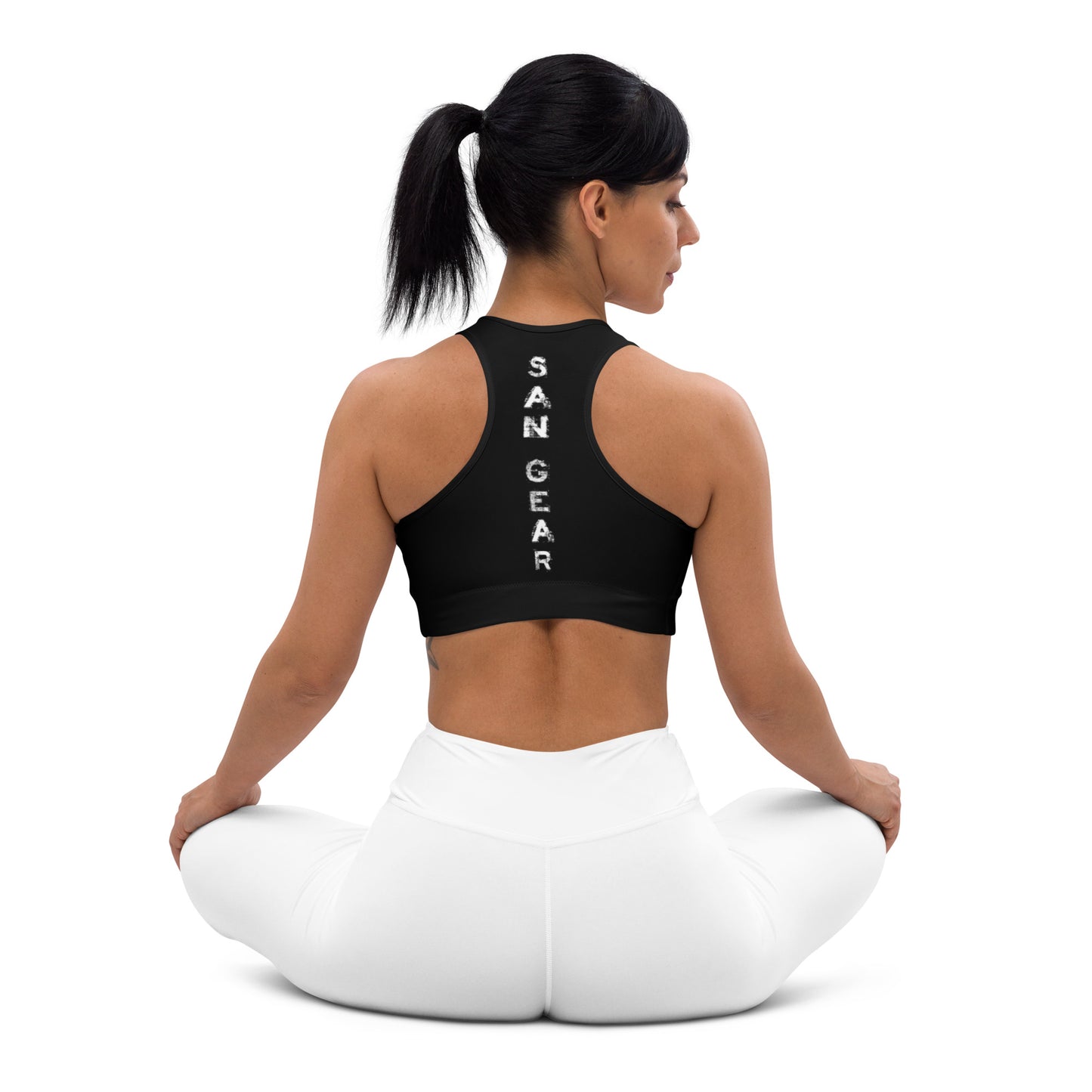Brassière de Sport Noire - SanGear Claws Blancs