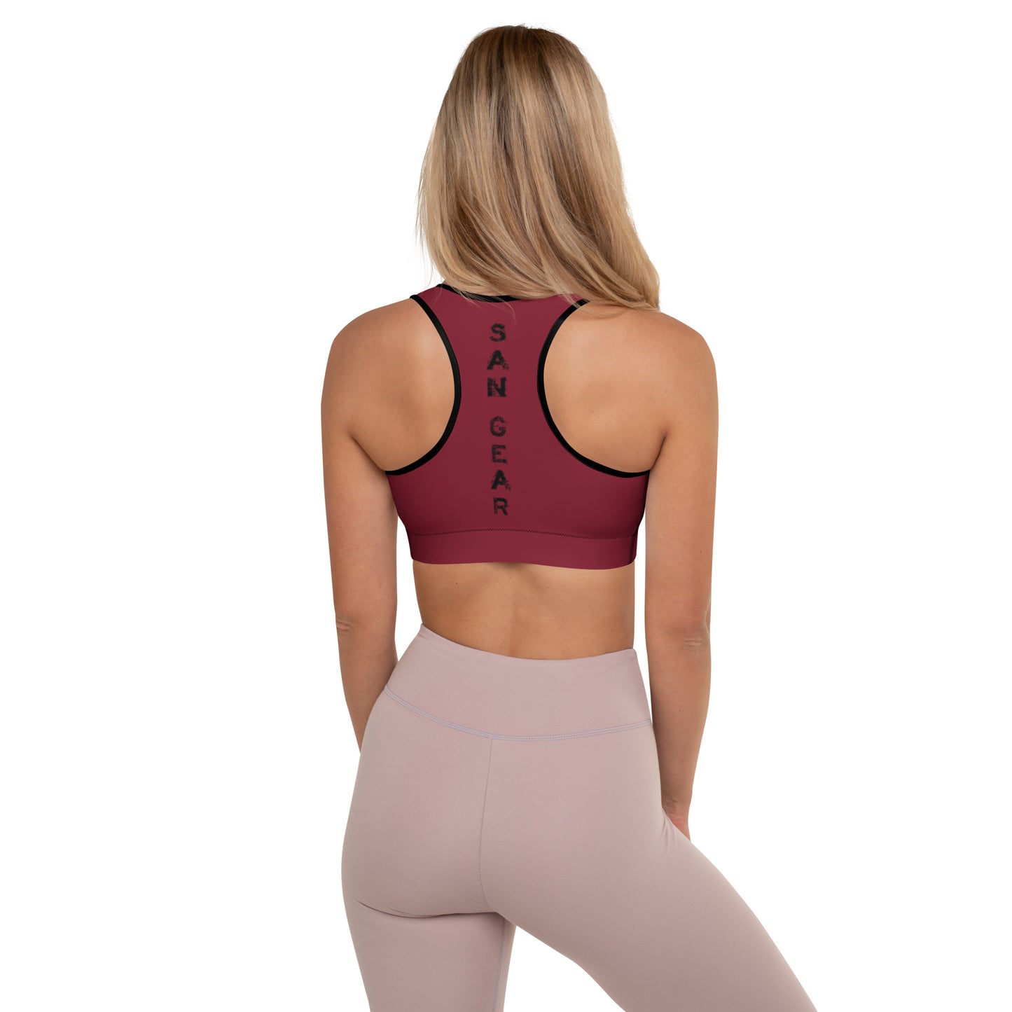 Brassière de Sport Burgundy - SanGear Claws Noirs