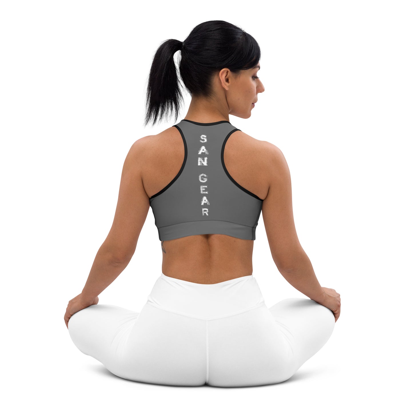 Brassière de Sport Grise - SanGear Claws Blancs