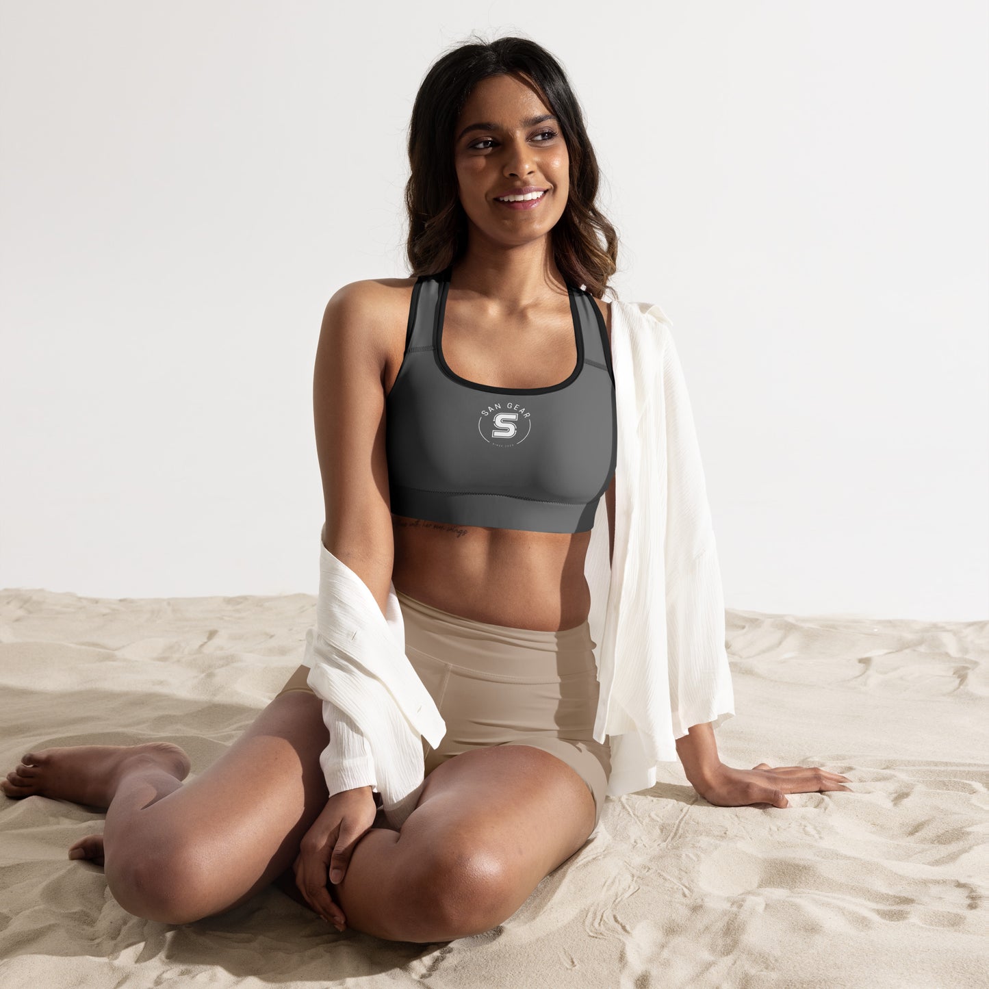 Brassière de Sport Grise - SanGear Blanc