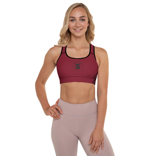 Brassière de Sport Burgundy - SanGear Claws Noirs