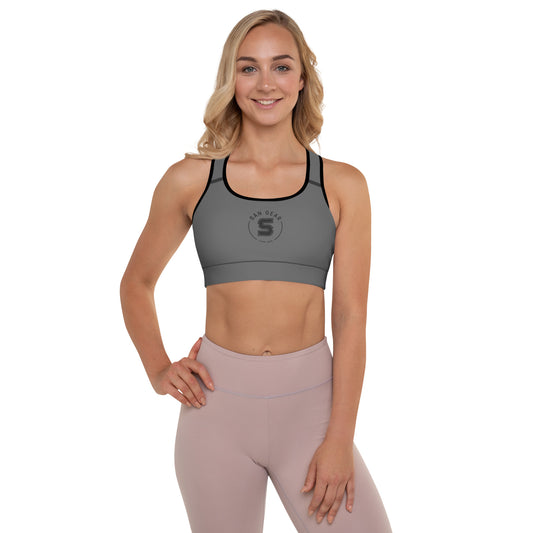 Brassière de Sport Grise - SanGear Noir