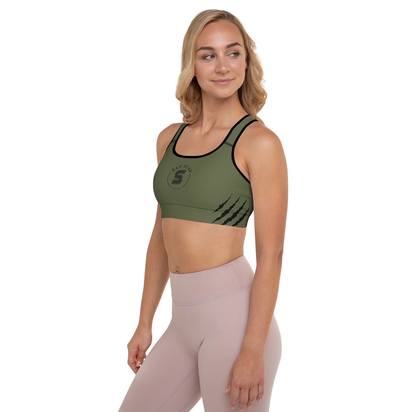 Brassière de Sport Kaki - SanGear Claws Noirs