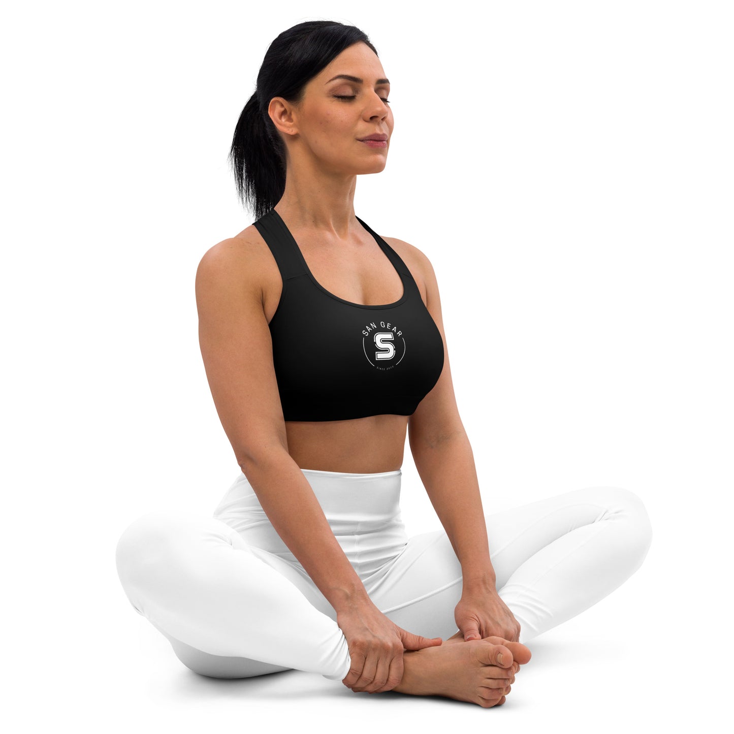Brassière de Sport Noire - SanGear Claws Blancs
