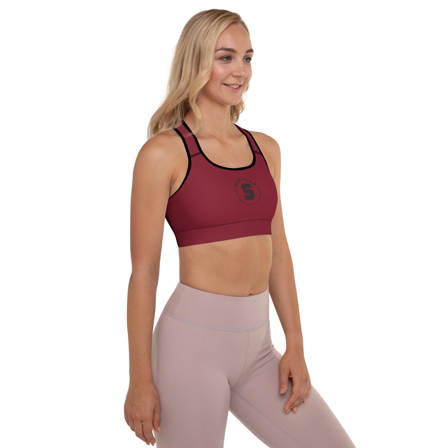 Brassière de Sport Burgundy - SanGear Claws Noirs