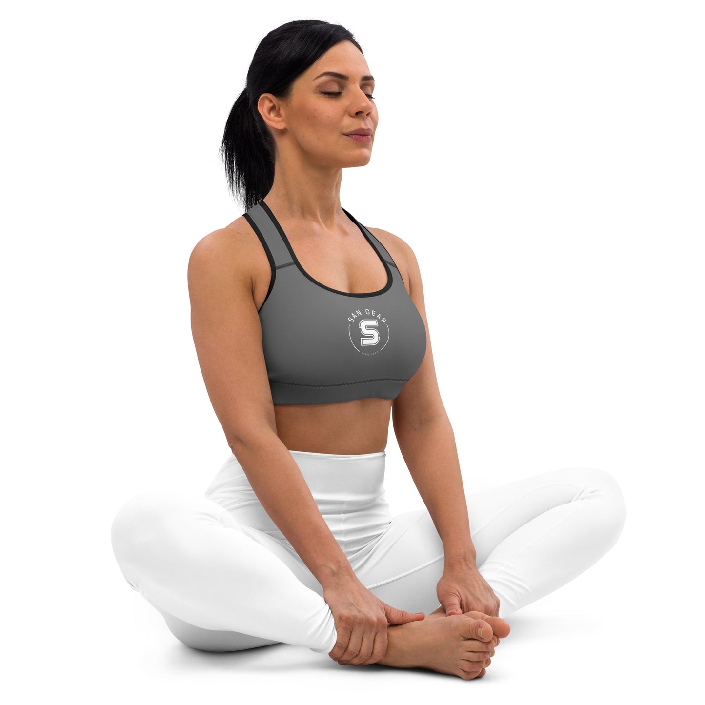 Brassière de Sport Grise - SanGear Claws Blancs