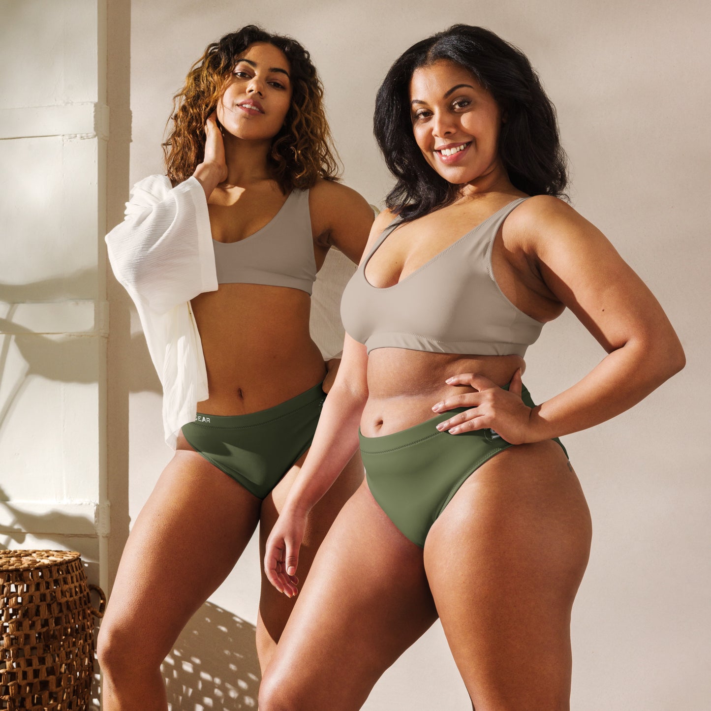 Bas de maillot de bain Kaki - SanGear Blanc