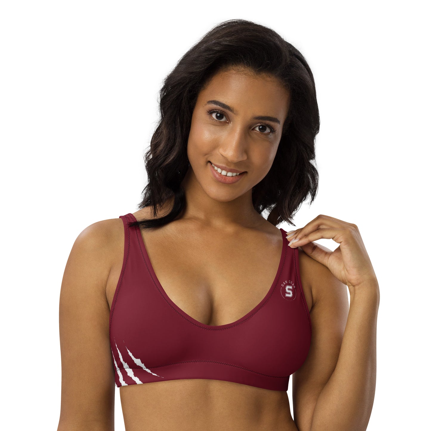 Haut de maillot de bain Burgundy - SanGear Blanc