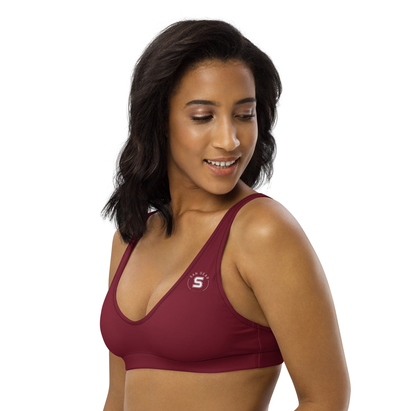 Haut de maillot de bain Burgundy - SanGear Blanc