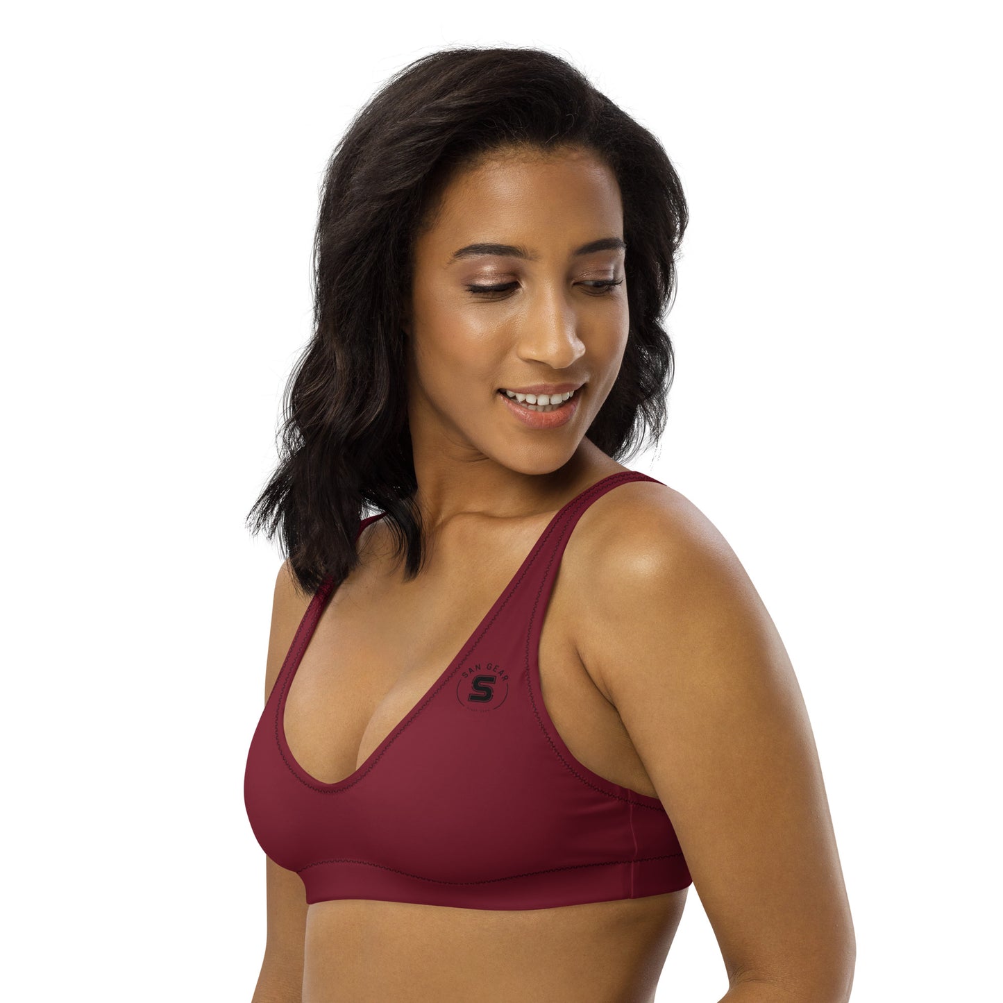 Haut de maillot de bain Burgundy - SanGear Noir