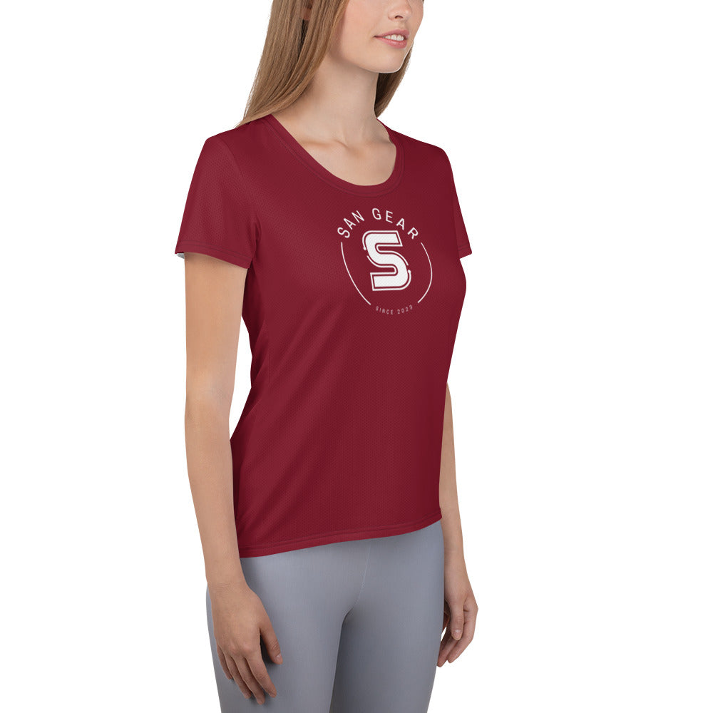 DryFit Sport - Burgundy SanGear Blanc