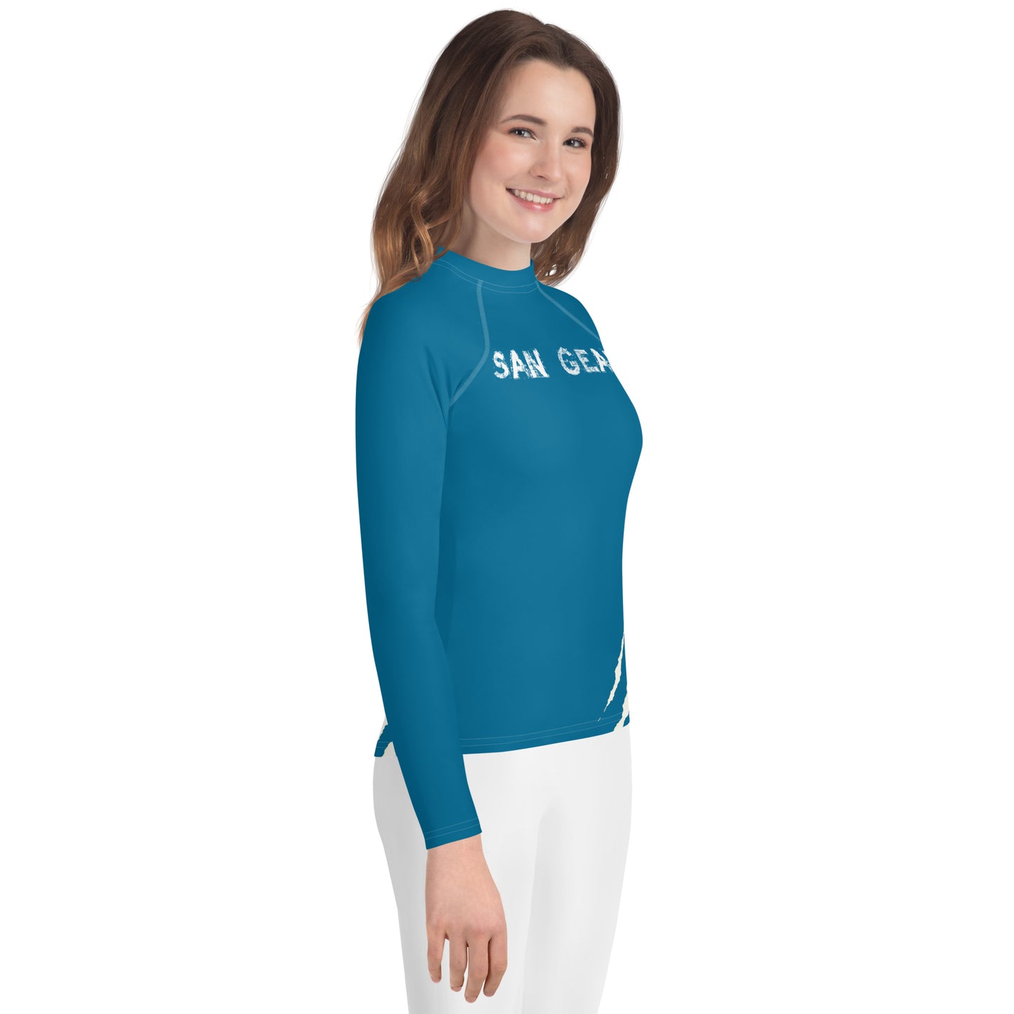 Rashguard Ado Unisexe - Turquoise Claws