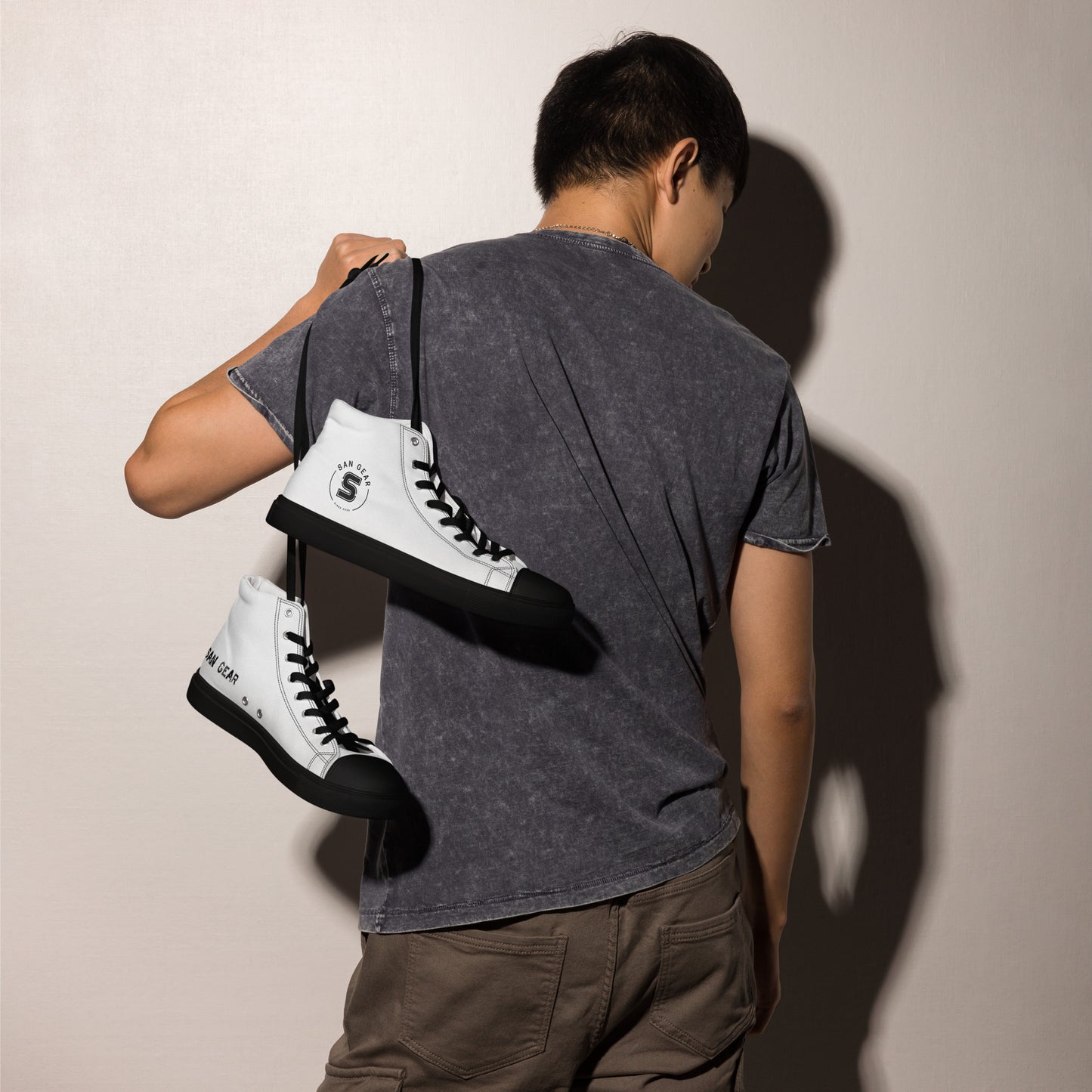 Baskets hautes San Gear Blanches homme