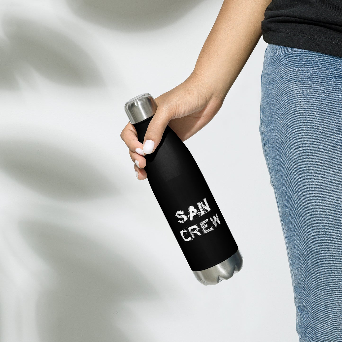 Gourde SanCrew blanc en acier inoxydable