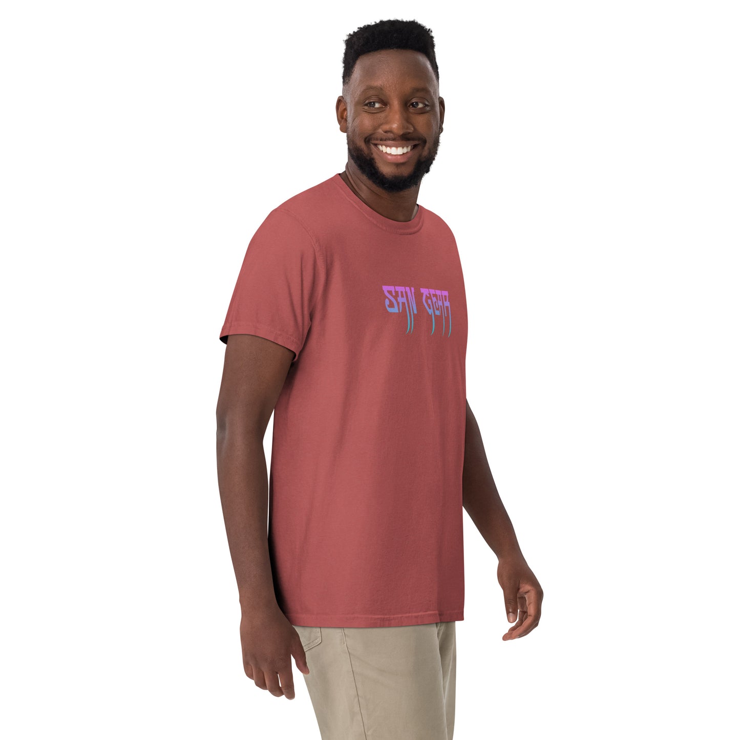 T-shirt teinté lourd unisexe SG Colors