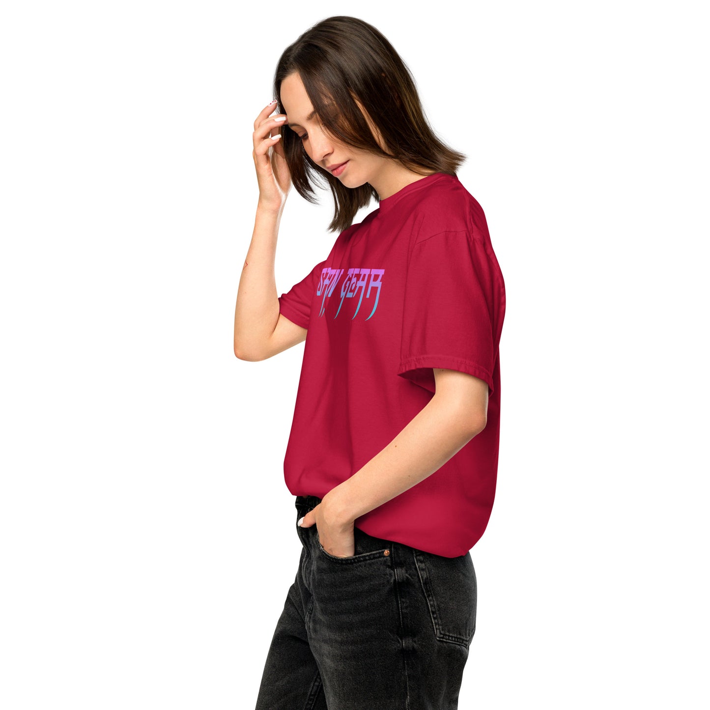 T-shirt teinté lourd unisexe SG Colors