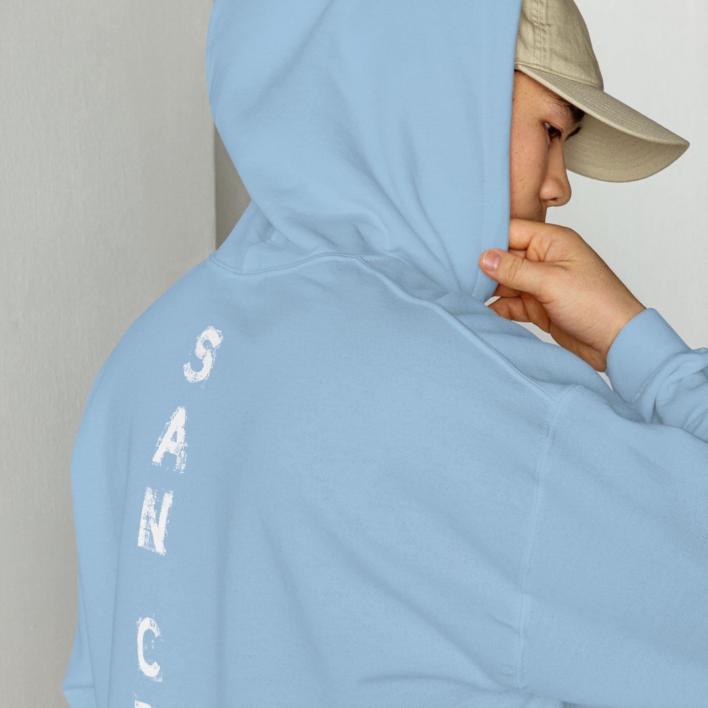 Sweat à capuche San Gear -Crew Logo blanc