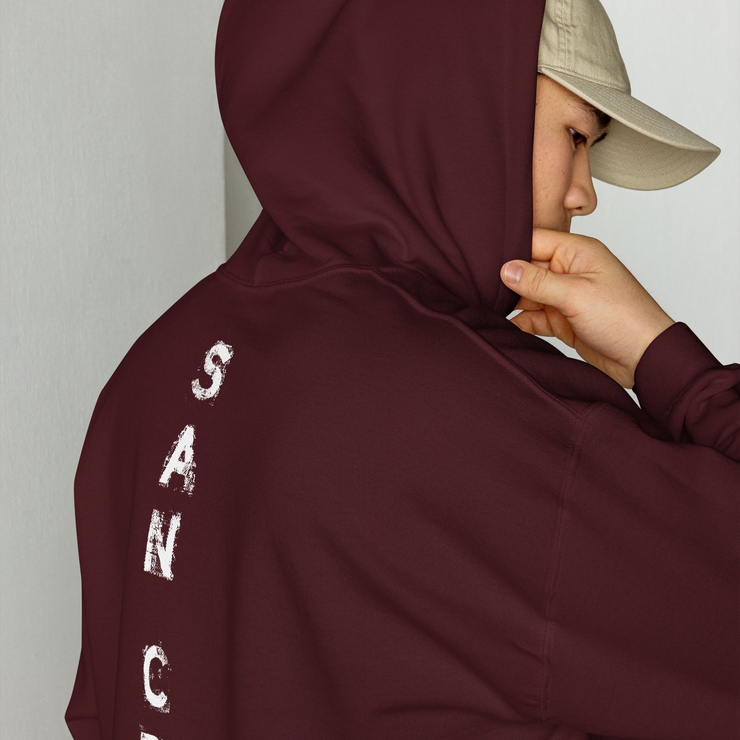 Sweat à capuche San Gear -Crew Logo blanc
