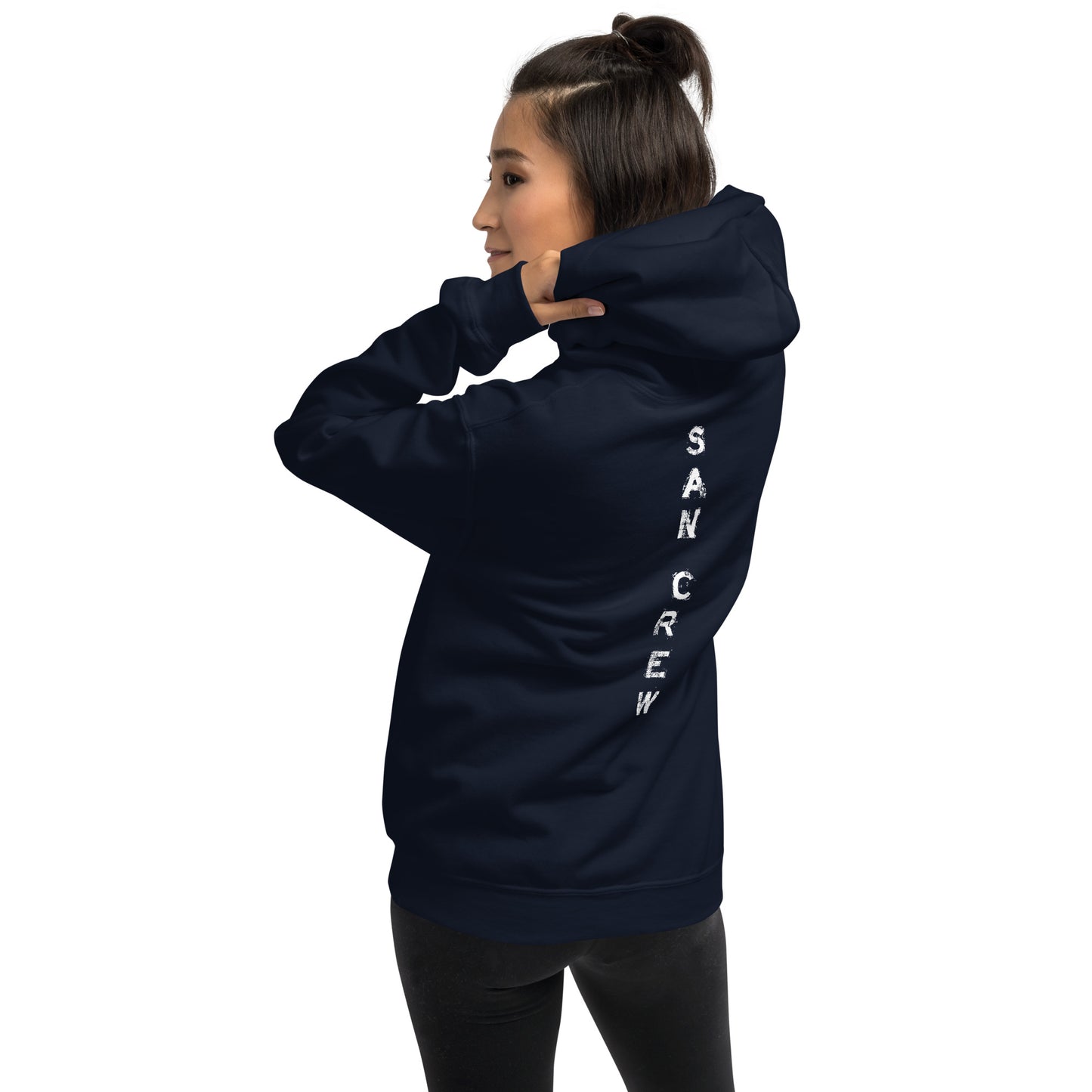 Sweat à capuche San Gear -Crew Logo blanc